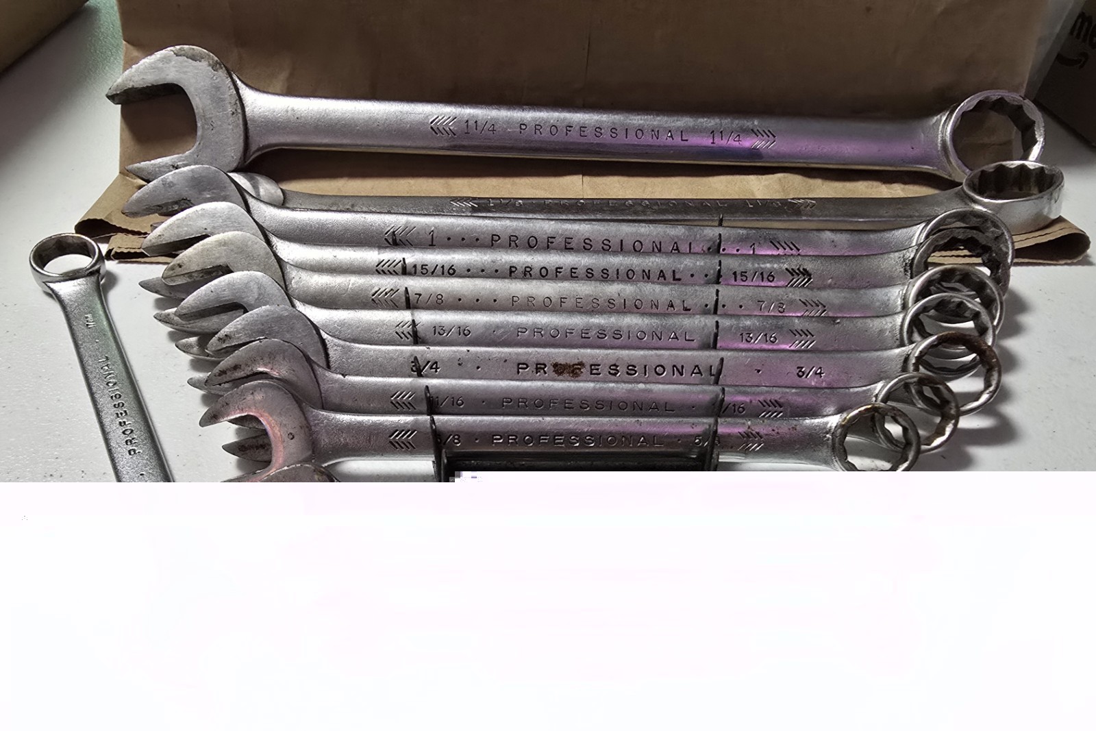 Vintage Proto Professional SAE Combination Wrench lot 13 Piece USA 5/16 – 1 1/4