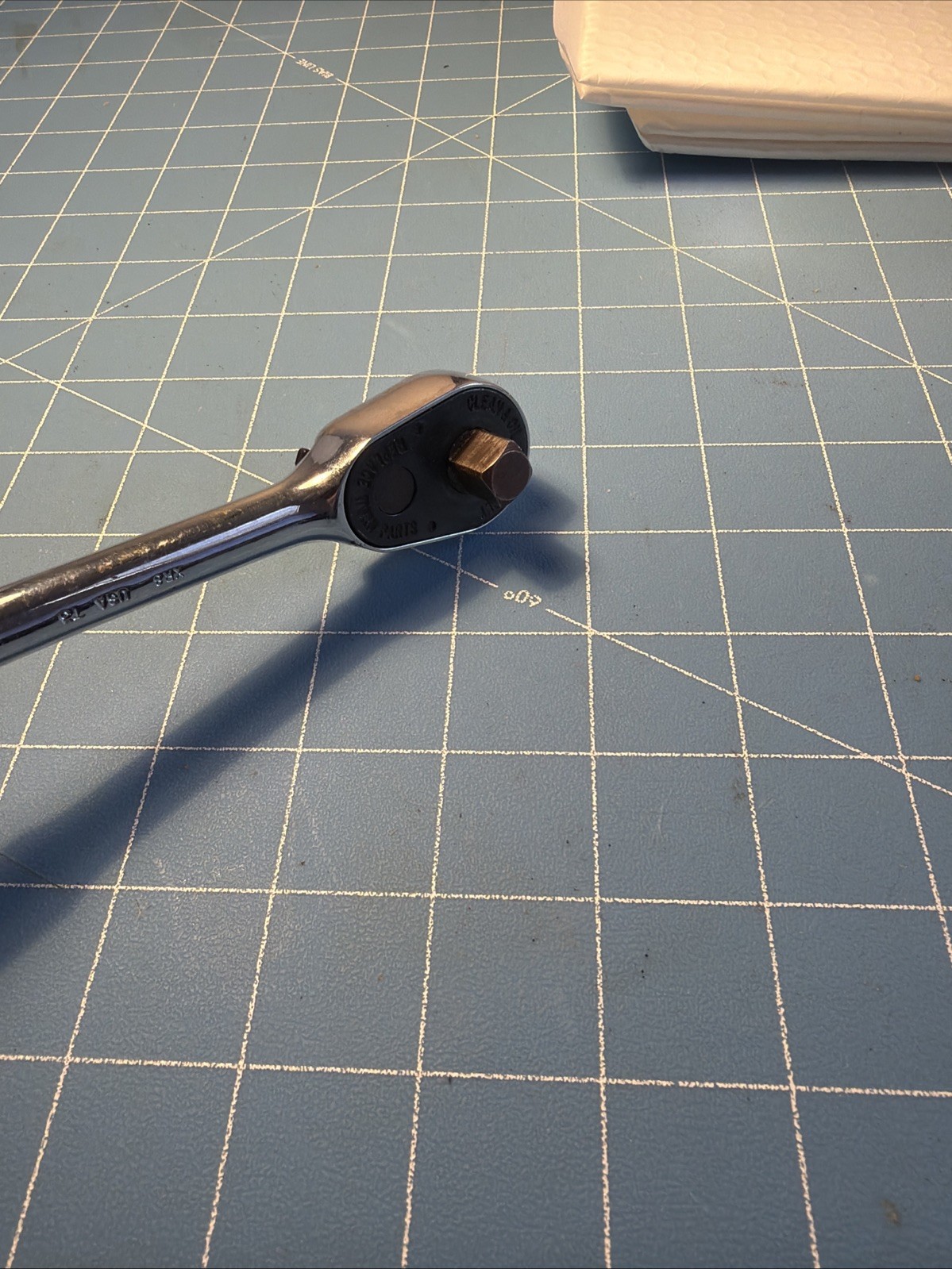Vintage Mac Tools 3/8″ Drive Ratchet XR8 D2 Made in USA Knurled Handle