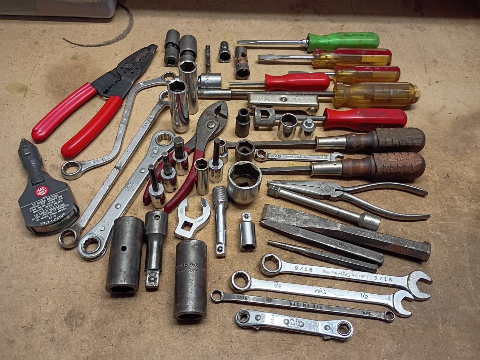 Huge Lot of 50 pc. MAC Tools – Wrenches, Sockets & Much More.