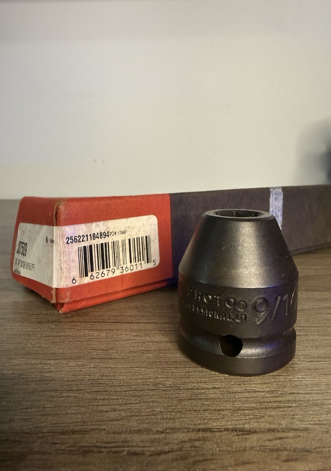 New Proto 3/4 in. Drive 9/16 in. 6-Point Impact Socket- J07509
