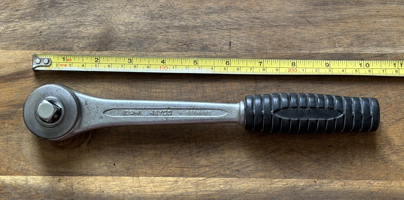 HEYCO 50-01 – Push / Removable / reversible 1/2” drive Ratchet. Quality German