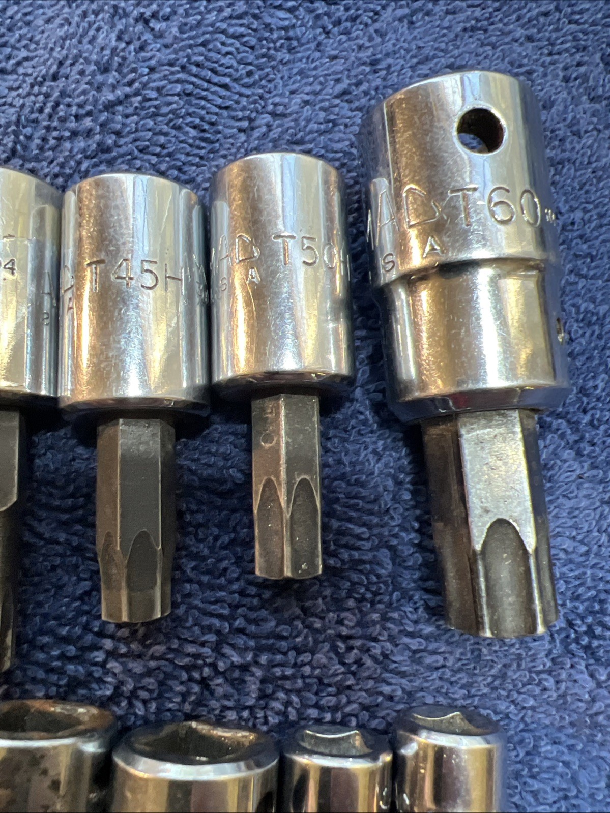 MAC TOOLS TORX BIT SET 11 Pcs MIXED LOT, 1/4” ,3/8” And 1/2” Drive. Lot#5