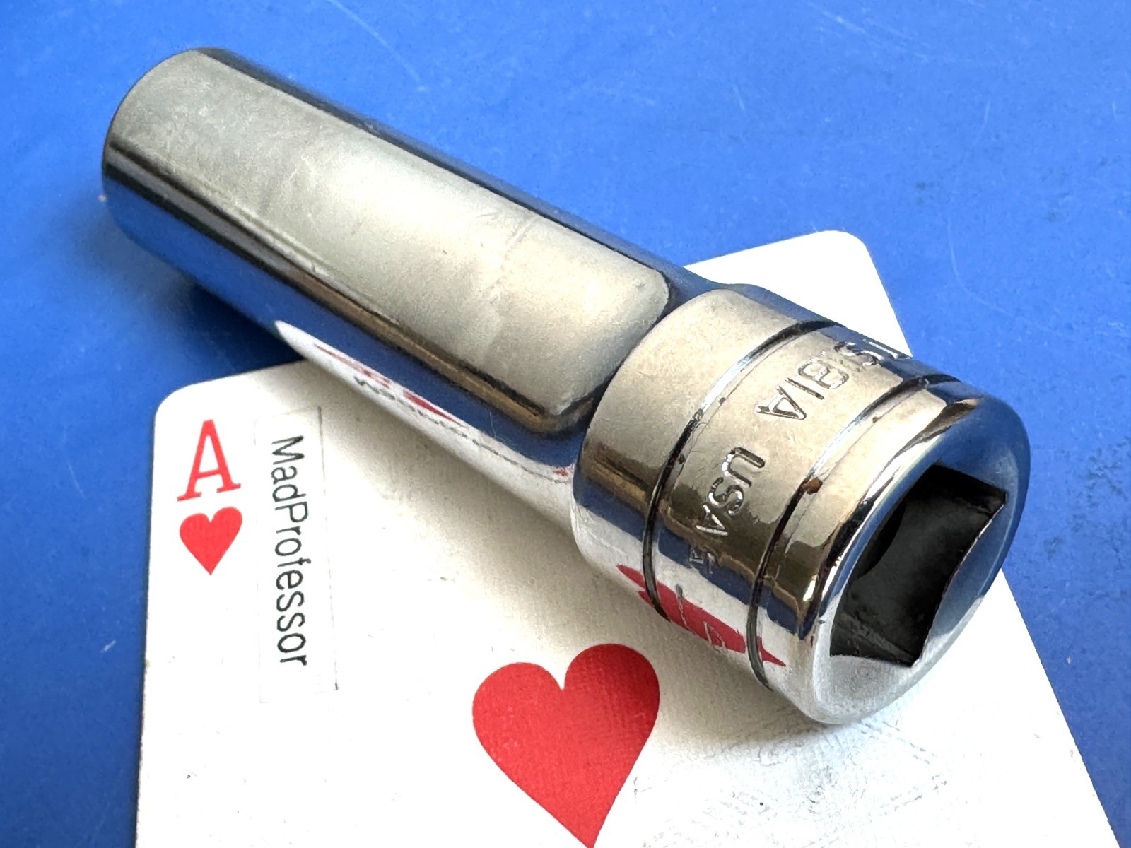 Snap-on tools 1/2″ drive SAE 9/16″ Deep Chrome 6-point Socket wrench TS181A NEW