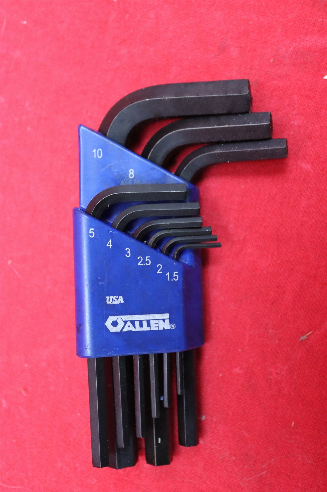 Allen® Original Set of 9, 1.5mm to 10mm metric wrenches MADE BY ALLEN
