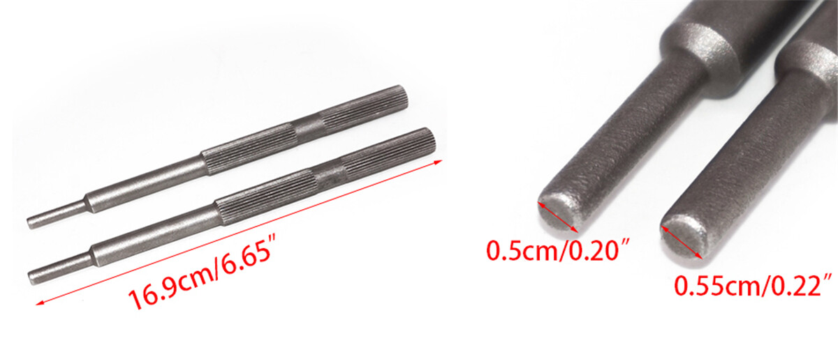 Motorcycle Engine Valve Guide Pilots Drift Punch Removal Repair Tool 5mm & 5.5mm