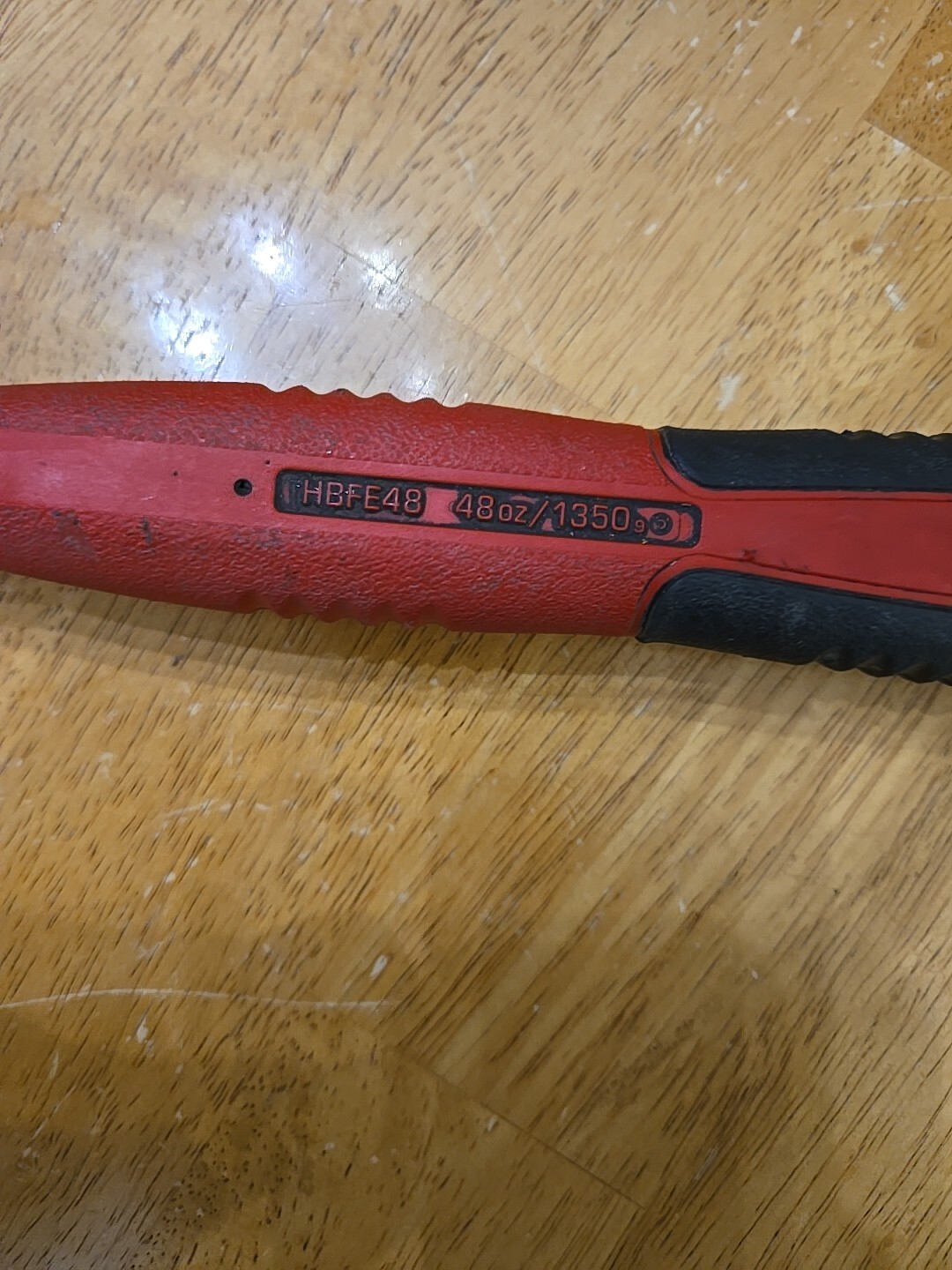 Snap On 15″ 48OZ Soft Grip Dead Blow Hammer Red HBFE48