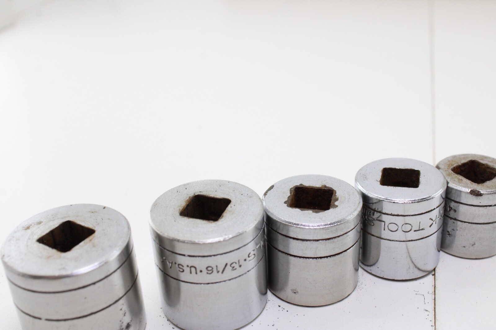S-K Tools 45128-45112 7/8″-3/8″ 3/8″ Drive 9 Piece 12/6 Point Sockets Set USA