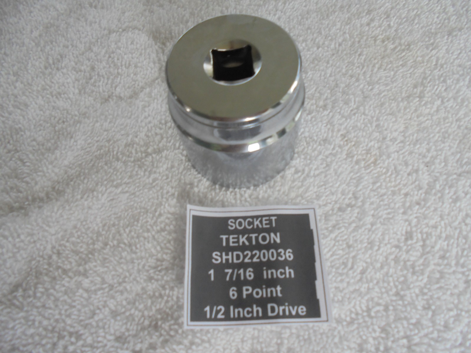 SAE 1 7/16 inch Tekton CR-V 1/2 inch Drive Socket