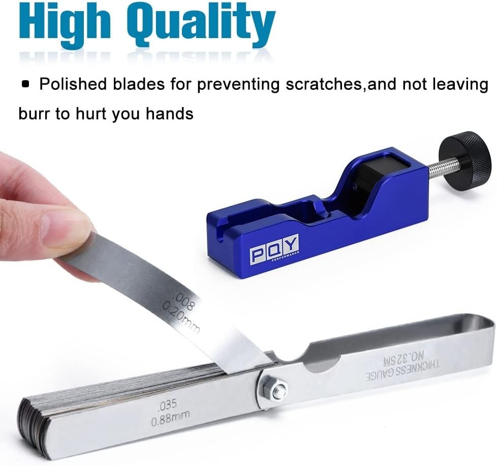 Effortless Spark Plug Gap Adjustment Tool with Feeler Gauge for Cars & Bikes