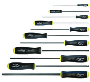 Ball End Scredrivers Set, Inch, Long, 11 pc. BHS-10737 Brand New!