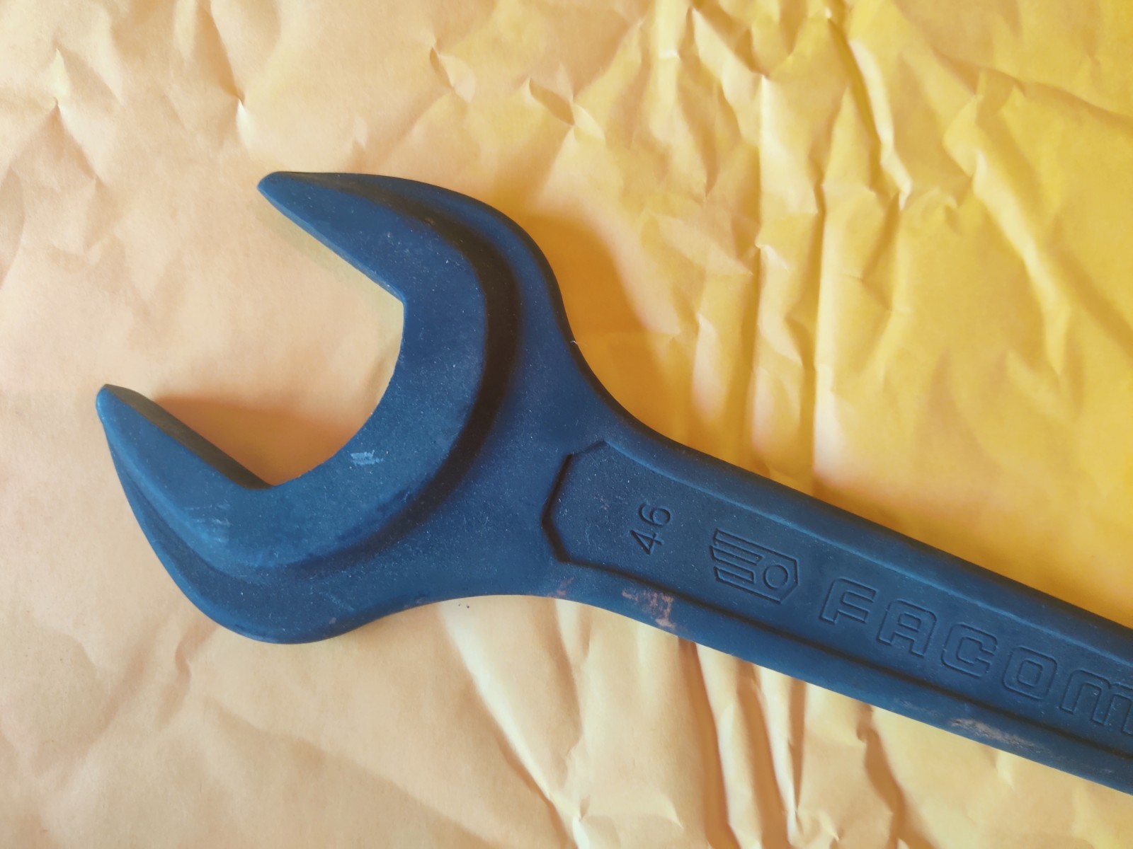 Facom 46mm Open End Wrench 45 F Heavy Duty Industrial Black Oxide Spanner France