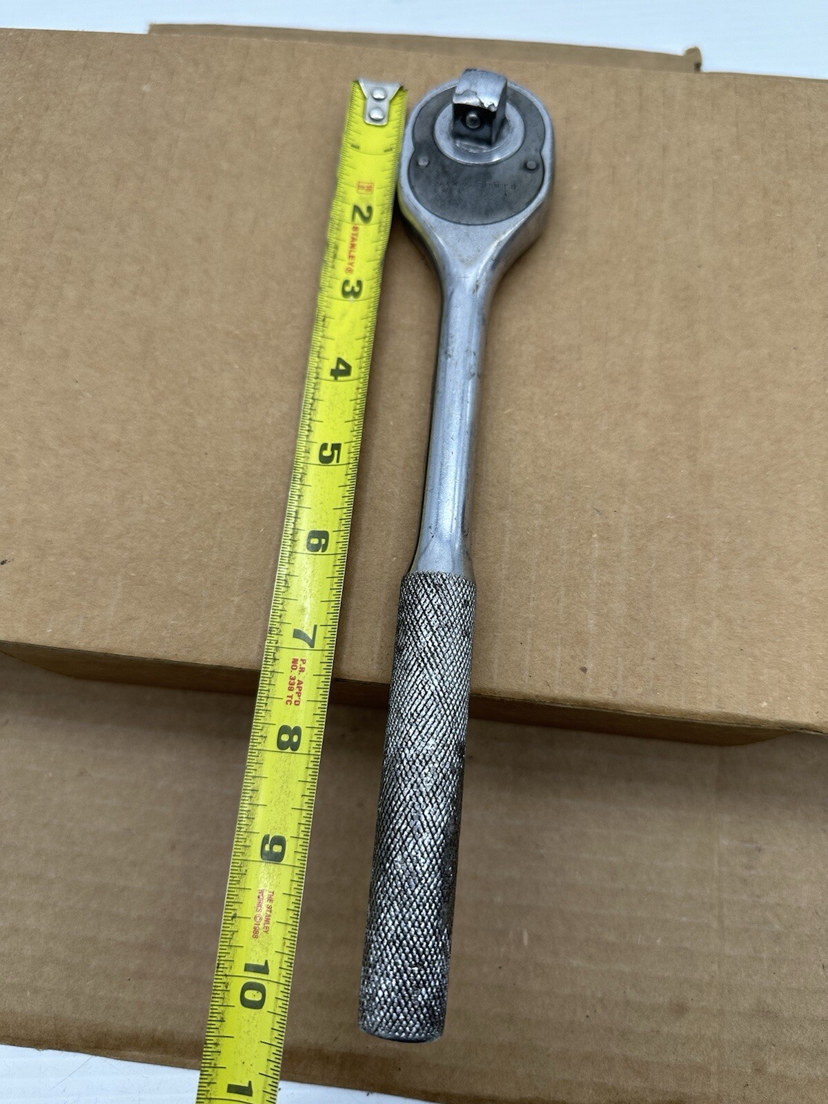 Vintage Proto 1/2″ Drive 10″ Long Pear Head Ratchet 5449 LOS ANGELES USA.