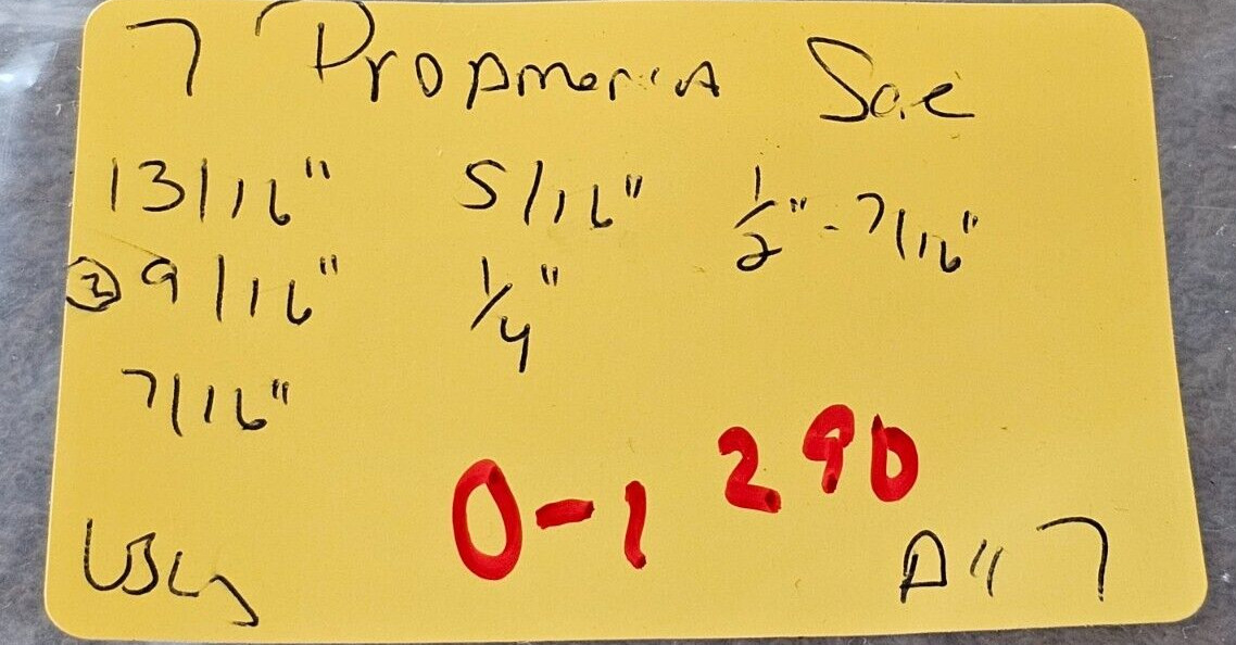 7 Pro America Combination Wrench Set Sae 13/16 9/16 7/16 5/16 1/4 1/2 7/16″ USA