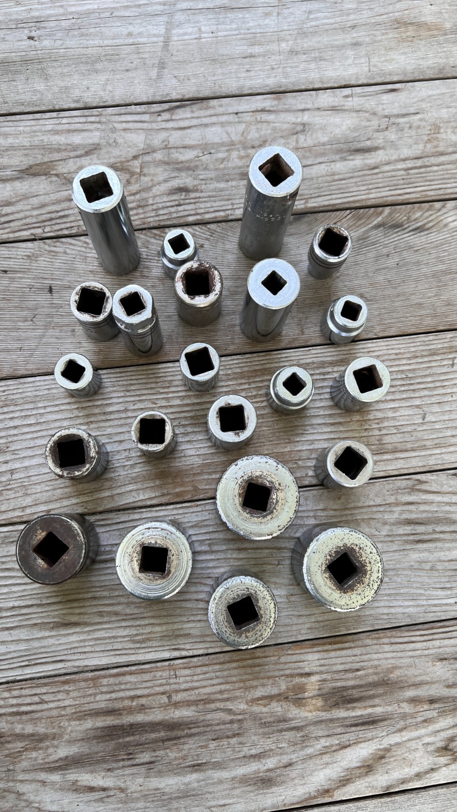 PROTO sockets lot of 22 various sizes 3/8 & 1/2 drive 6 & 12 point