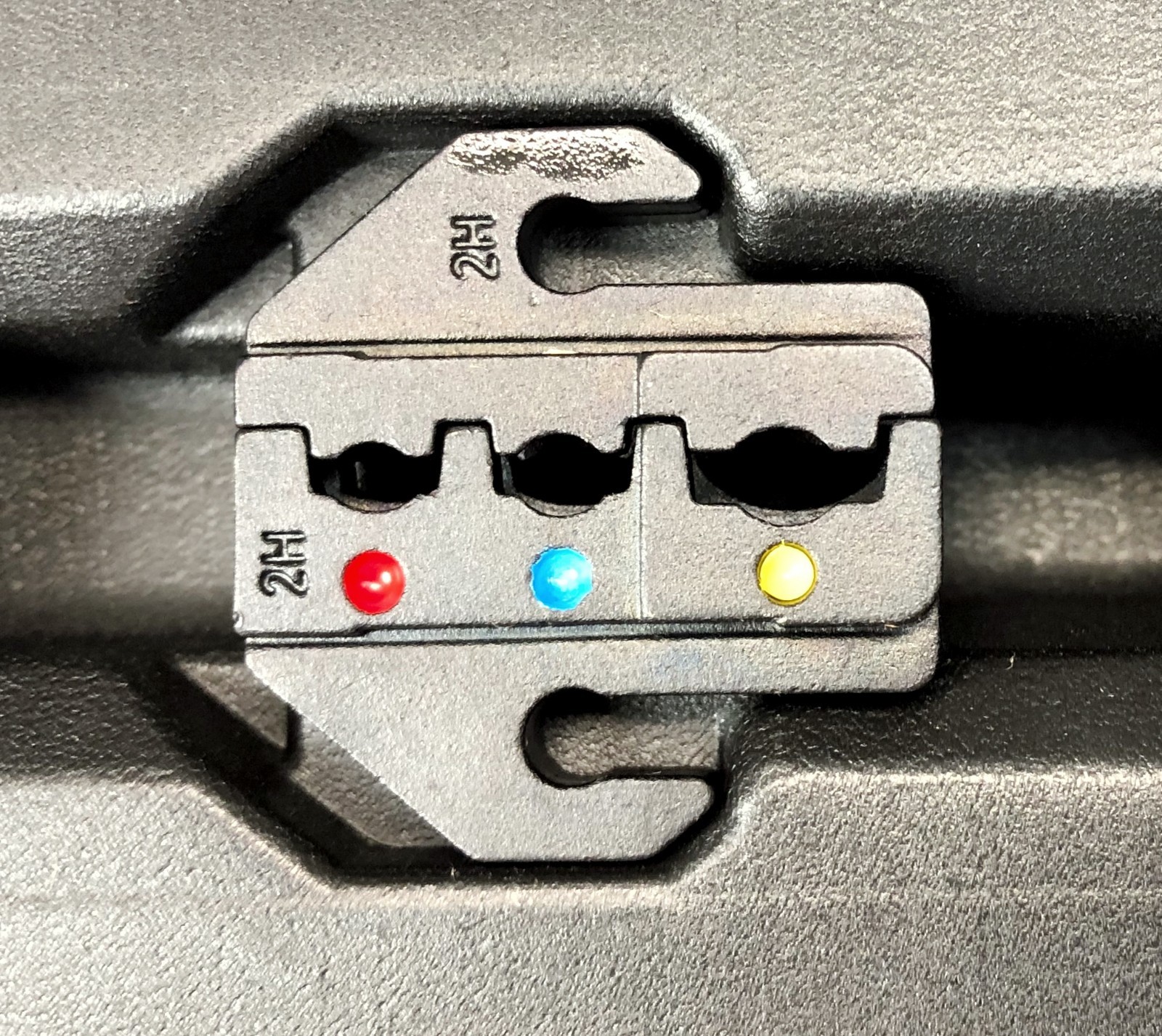 Quick Change Ratchet Crimp Tool Kit Wire Terminals 5 Dies Ring Open Barrel Pin