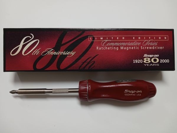 Rare Snap-on SDDMR4B 80th Anniversary Limited Rachet Driver