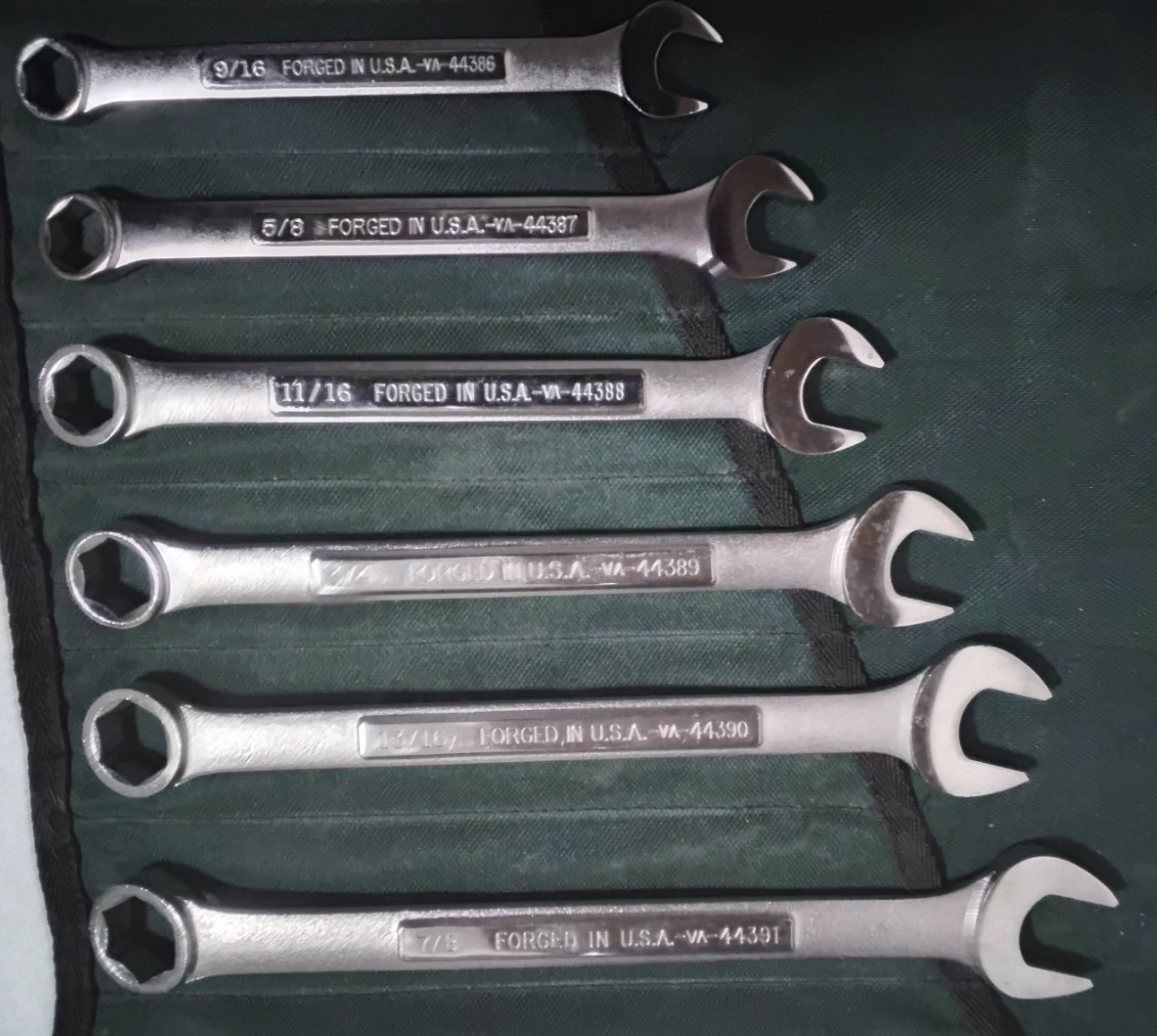 Craftsman 12pc SAE 6 PointCombination Wrench Set USA 1/4-7/8″