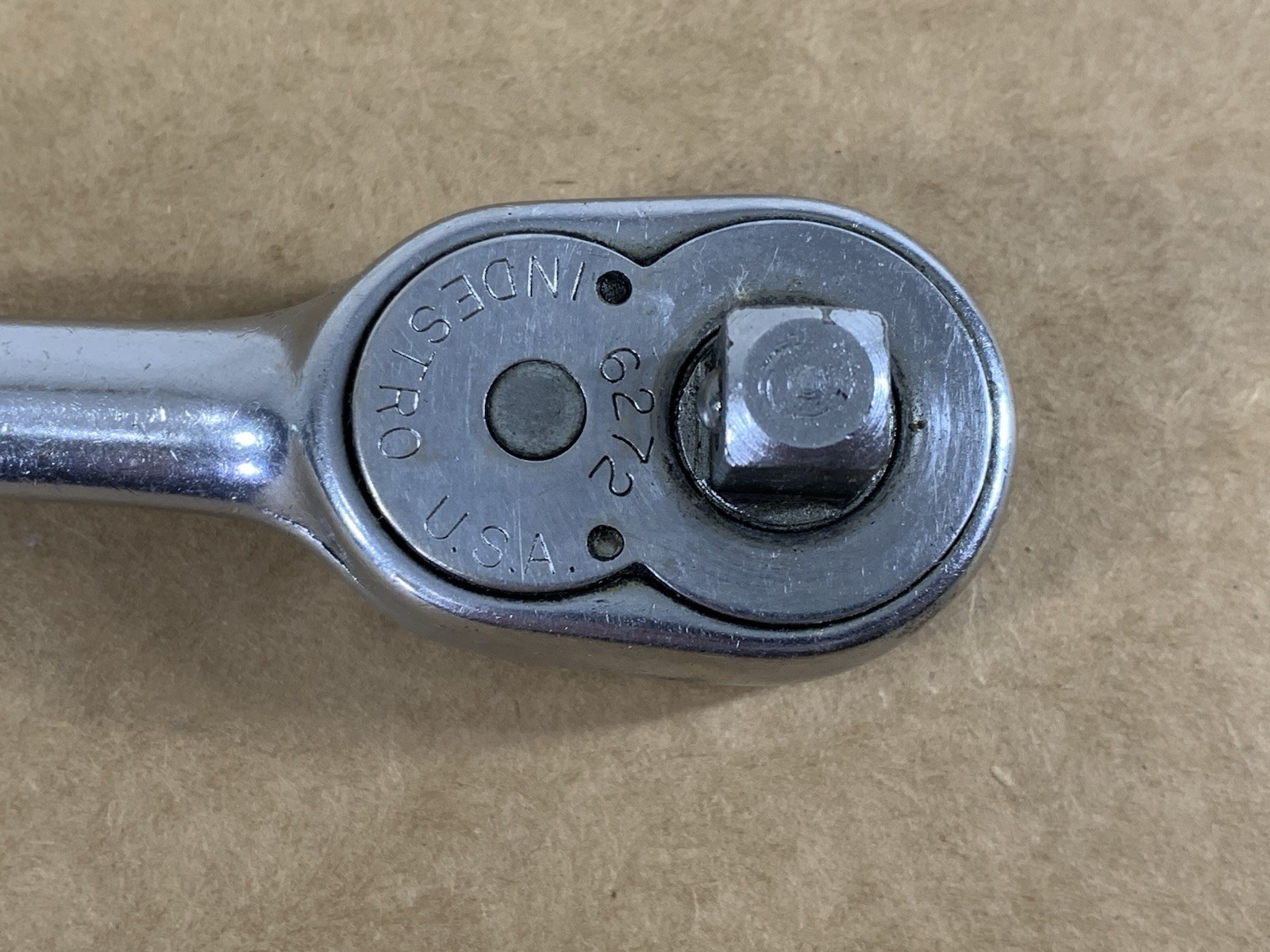 Vintage INDESTRO 6272 Ratchet 3/8″ Drive 7.5″ Long MADE IN USA