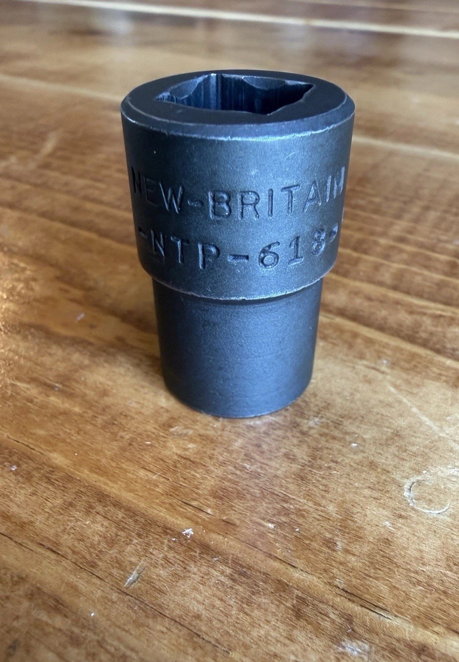 Vintage New Britain NTP-618 9/16” Impact Socket 1/2″ Drive 6 Point USA Clean