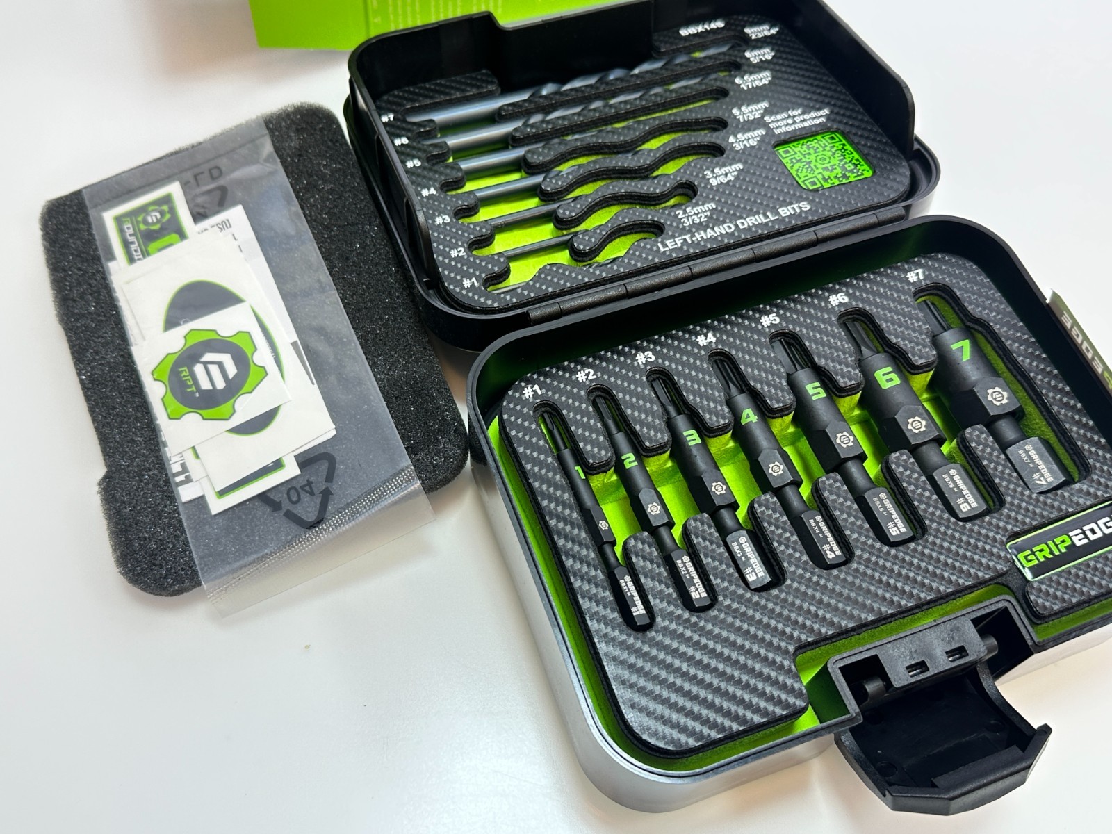NEW GripEdge BBX14S Broken Bolt Extractor Set 14-PC w/ Case