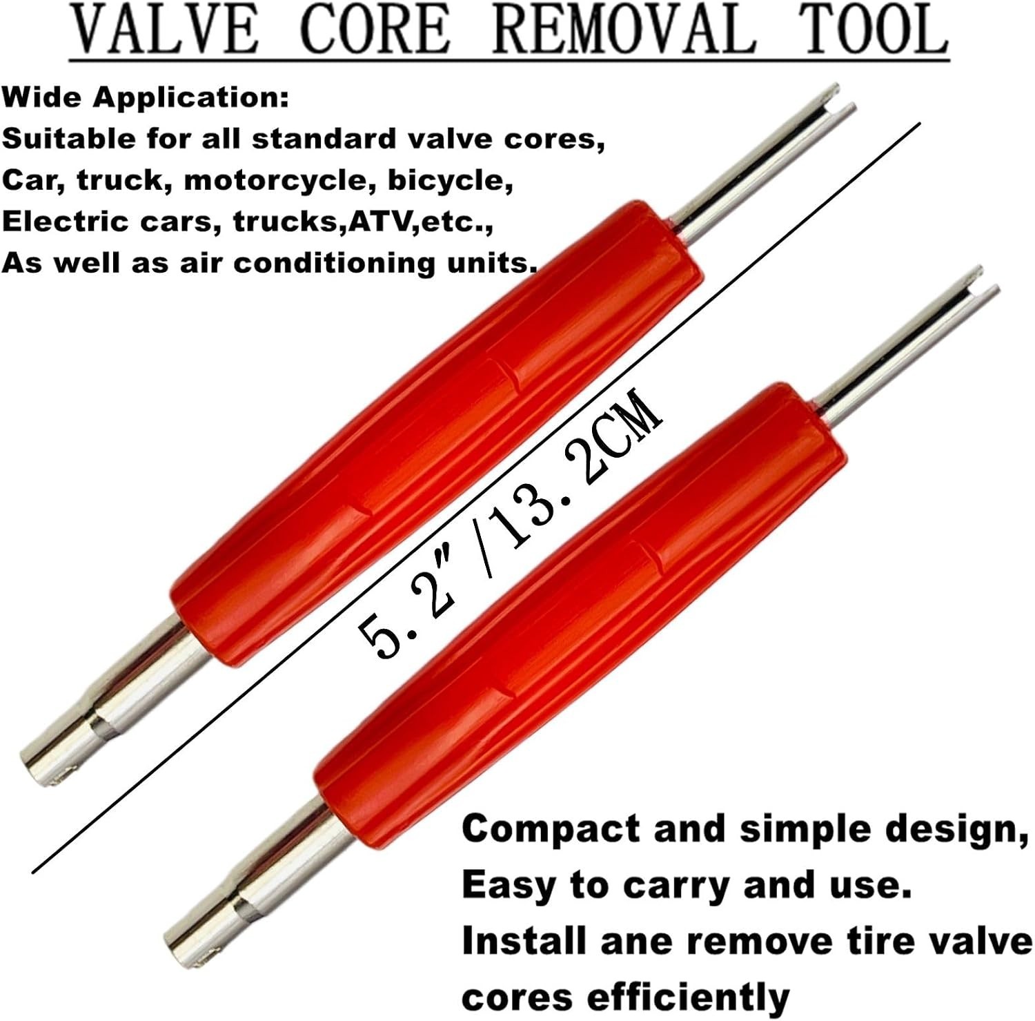 Professional HVAC Valve Core Remover Tool Set for R12 R134A R410A Systems