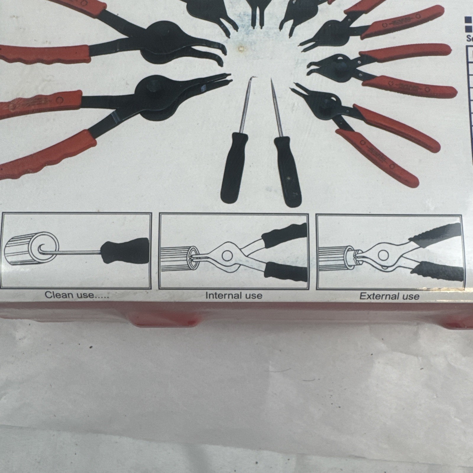 Pittsburg 11 Piece Snap-ring Pliers Set P-2756 Internal & External NEW