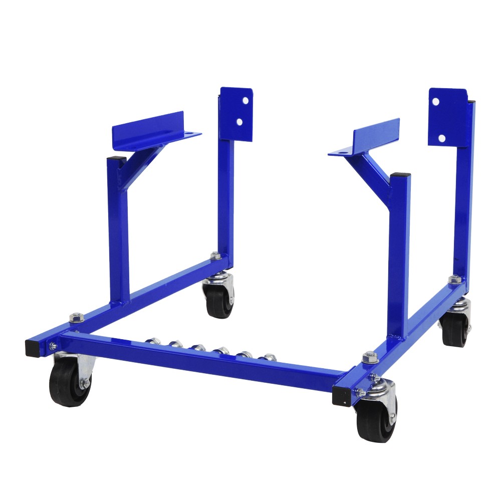 High Quality 1000lbs Auto Engine Cradle Stand Fit For Ford With Dolly Wheel Blue