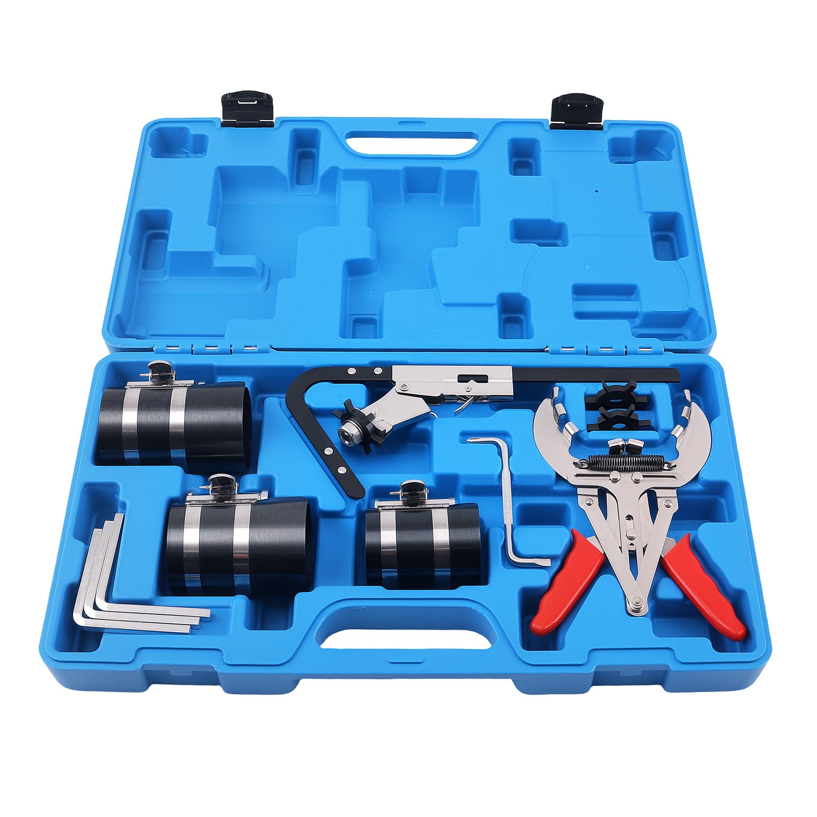Engine Piston Ring Service Tool Set 11PC Steel Compressor 53-175mm Kit