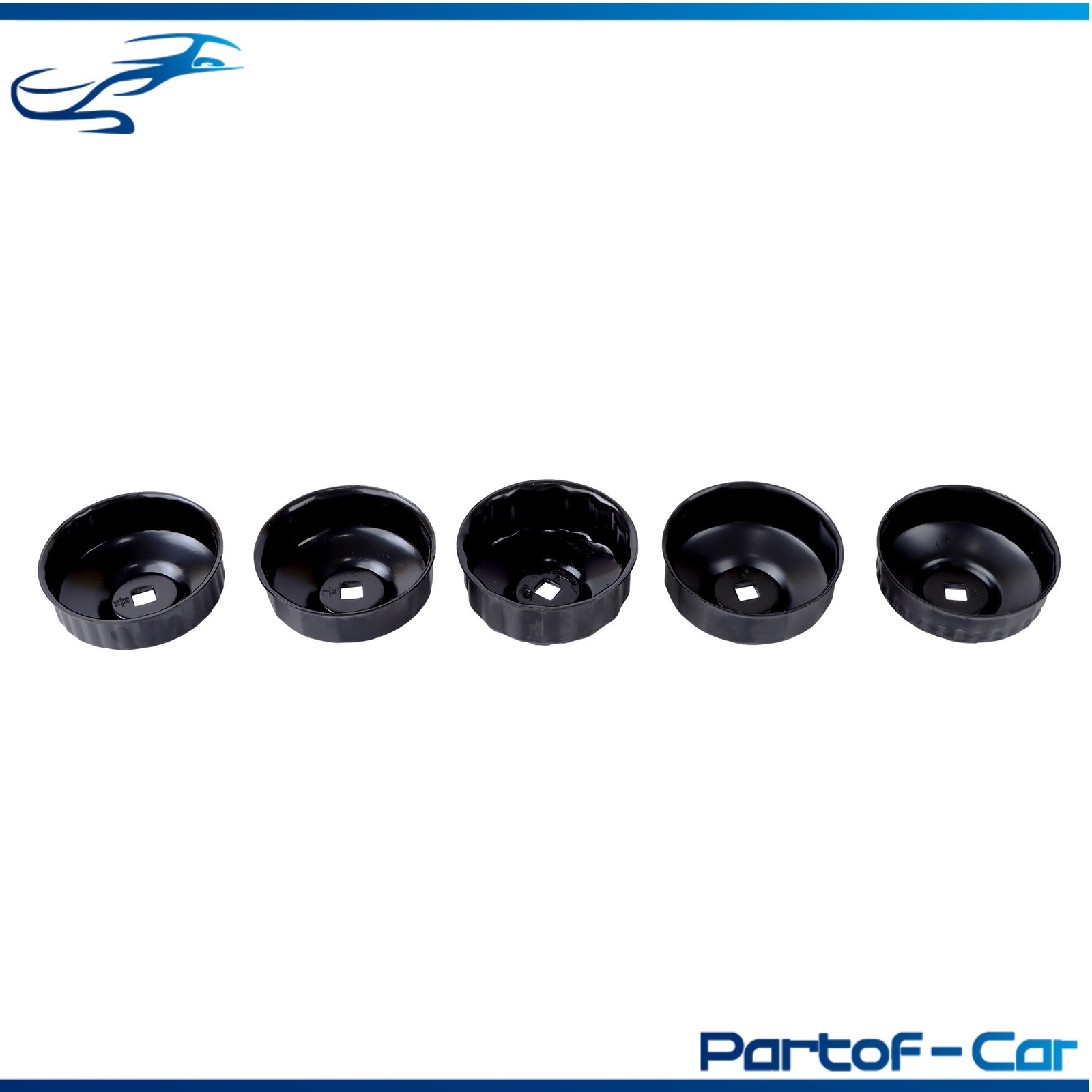 15Pcs Cup Type Oil Filter Cap Wrench Socket Removal Tool Set W/case