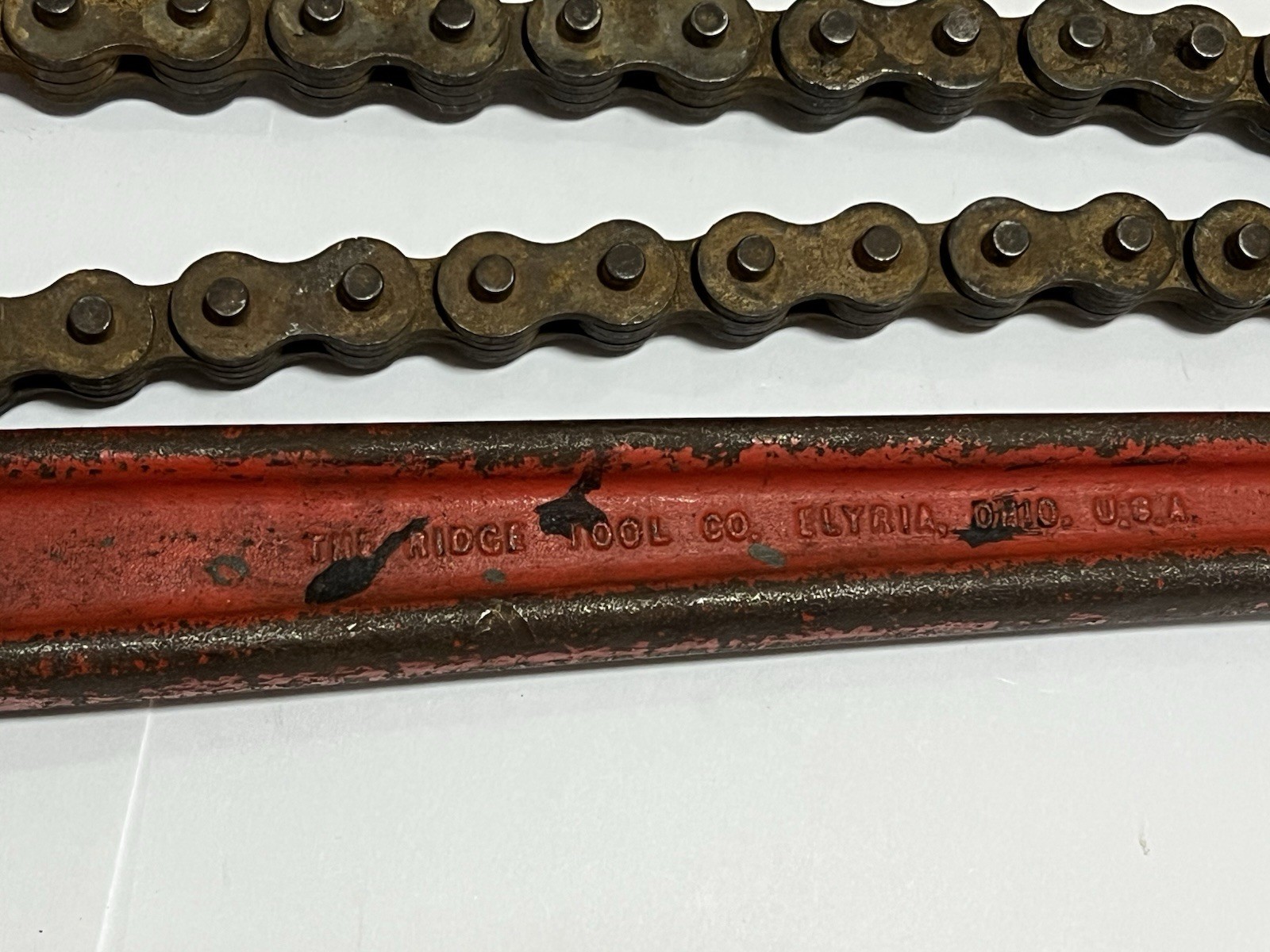 RIDGID C-18 Heavy Duty Pipe & Fitting 18″ Long Chain Wrench 2-1/2″ Diameter USA