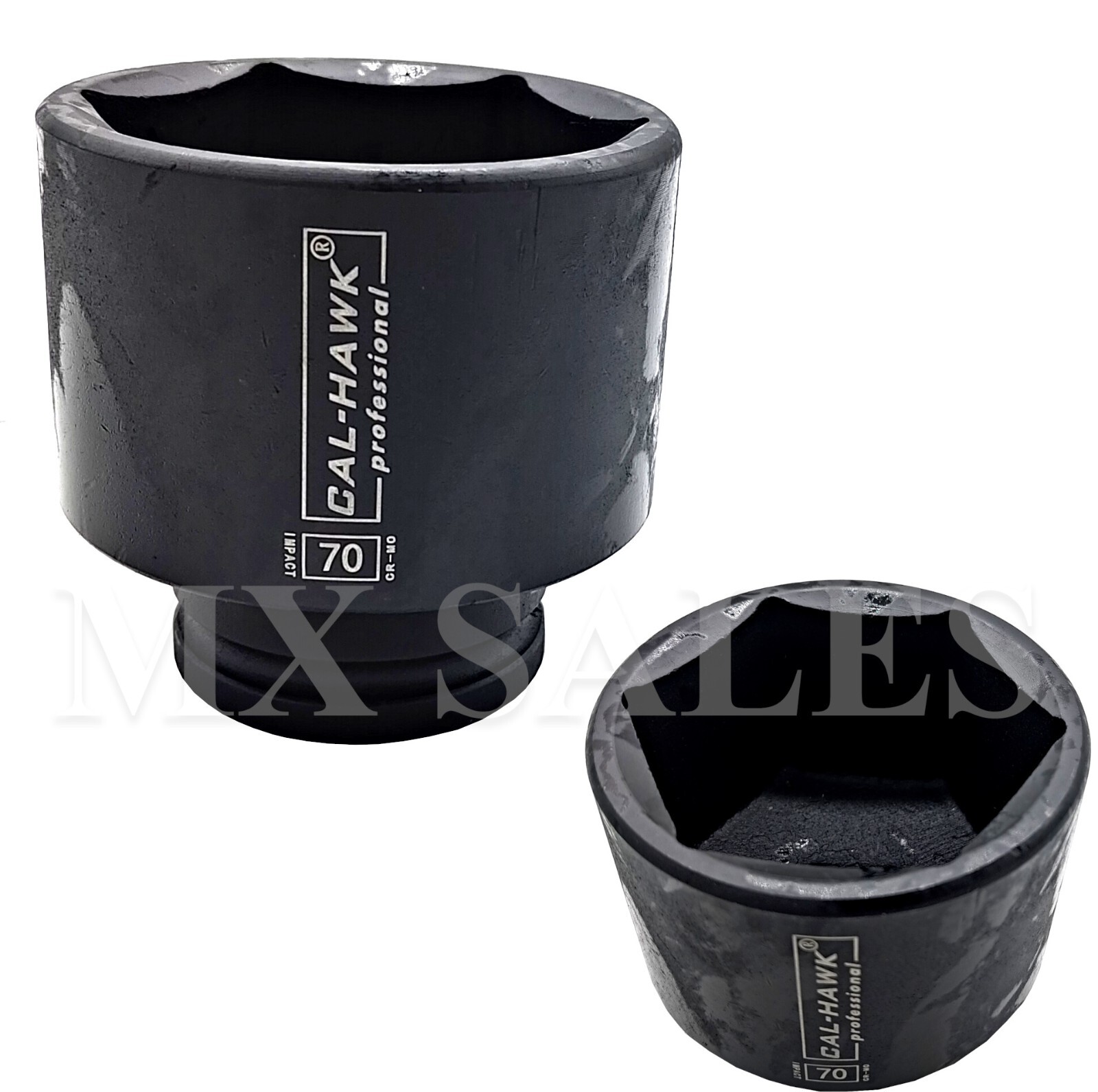 3/4″ DR. x 70MM (2-3/4″) IMPACT SOCKET 6 POINT HEAVY DUTY