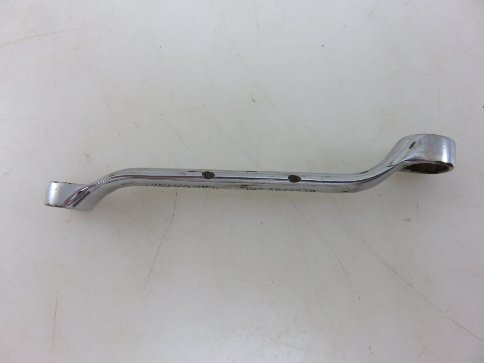 Snap-On XSM910 SHORT METRIC 10° Offset Box End Wrench 9mm x 10mm Vintage