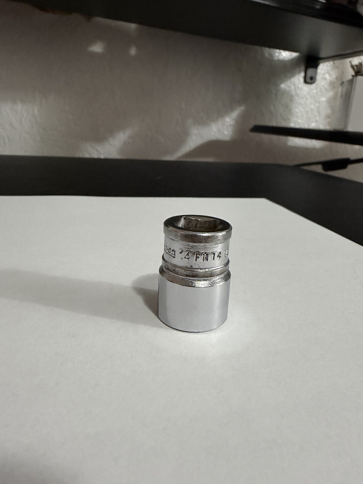 Snap On Tools 14mm Shallow Socket 3/8″ Drive 12 Point FM14 Made in USA