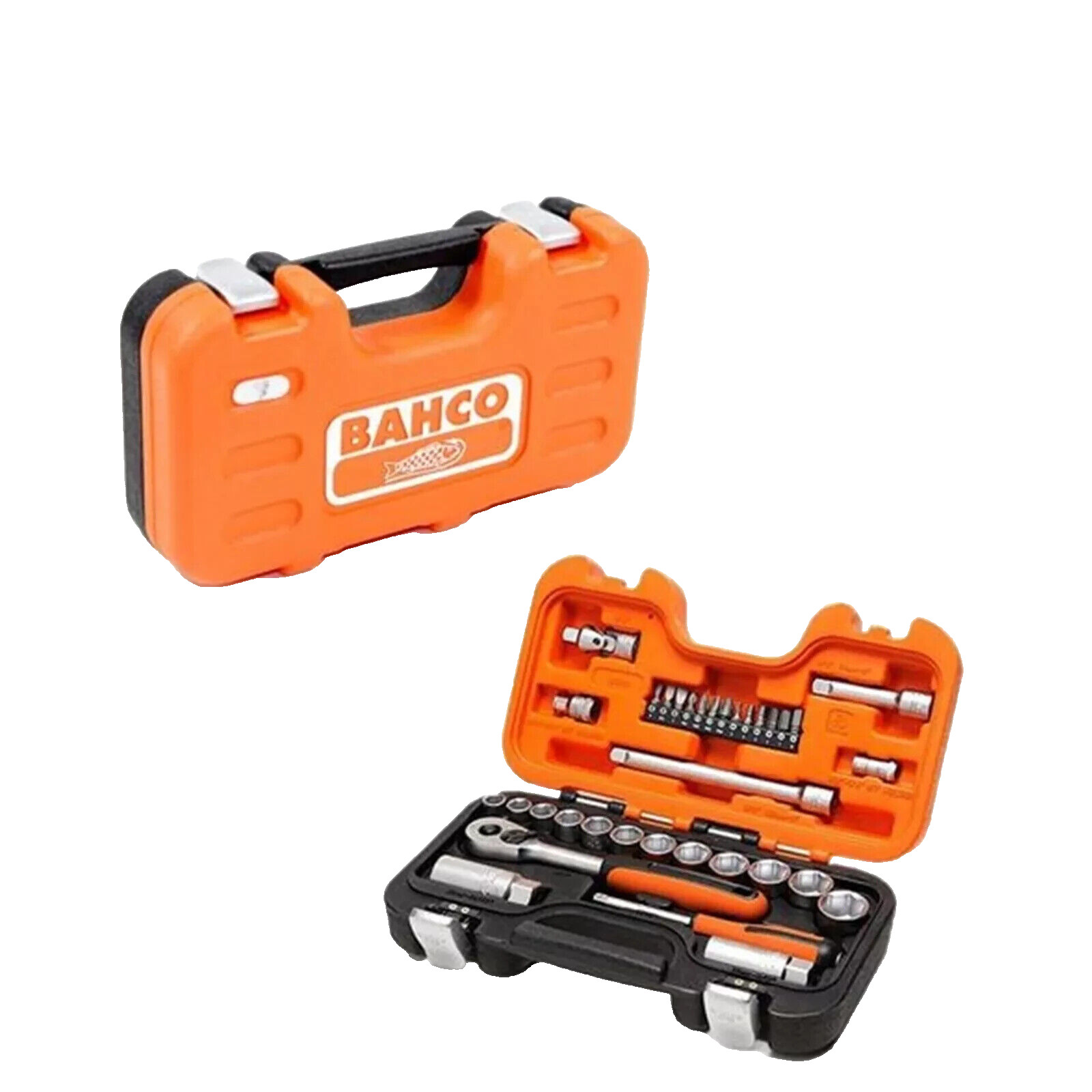 Bahco 34 Piece Ratchet Socket Set 1/4″ & 3/8″ Drive, S330, XMS24SS38