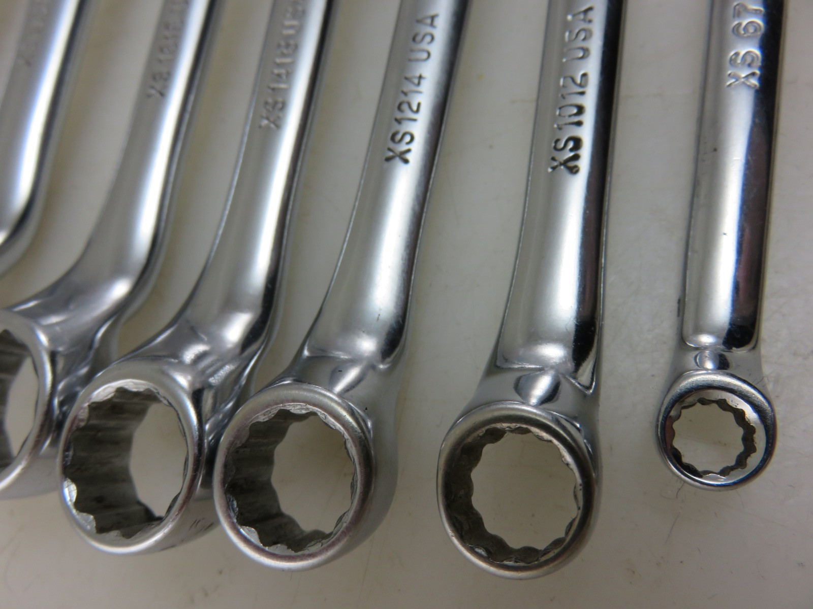 Snap-On XS SHORT Offset Box End Wrench 8pc Set 3/16″-13/16″ **NO 1/4″ x 5/16″*