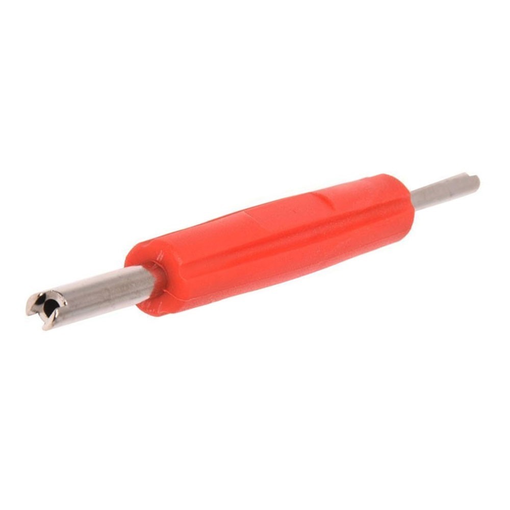 Red Silver Wrench Pneumatic Valve Core Extractor Motorcycle Truck Repair Tools