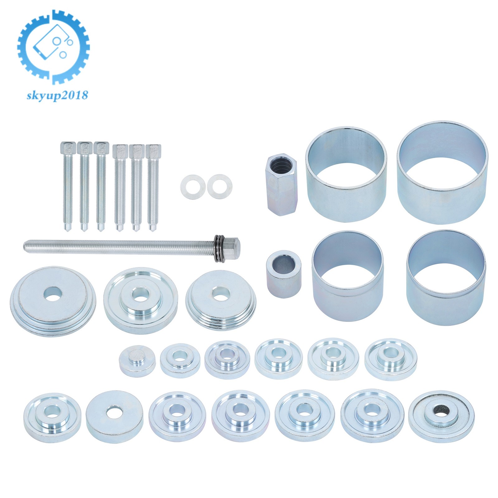 31Pcs Front Wheel Drive Hub Bearing Puller Remover Install Removal Tool Kit New