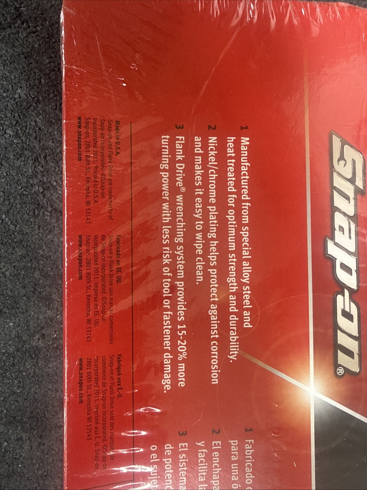 For Snap-on Tools 1/2″ drive 6-point DEEP socket SET 3/8″ thru 1 1/8″ 313TSYA