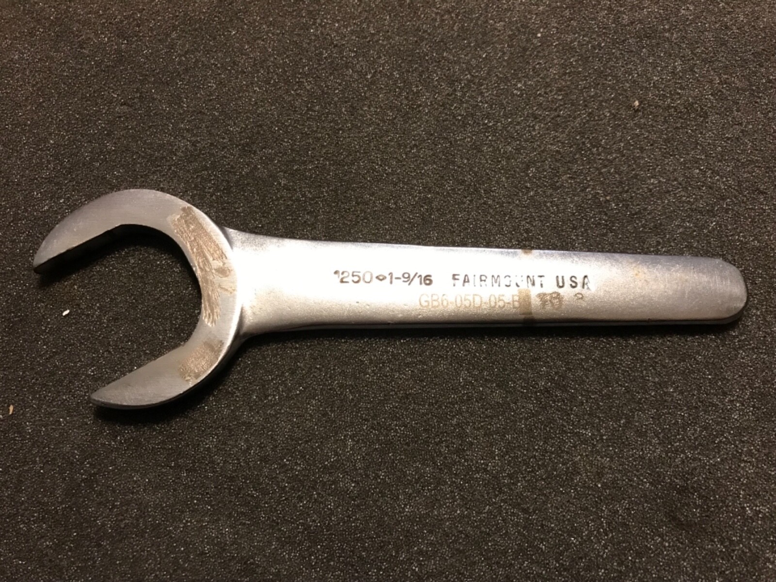 Fairmount Tools Chrome 30 Degree Angle Service Line 1-9/16” Wrench 1250 USA