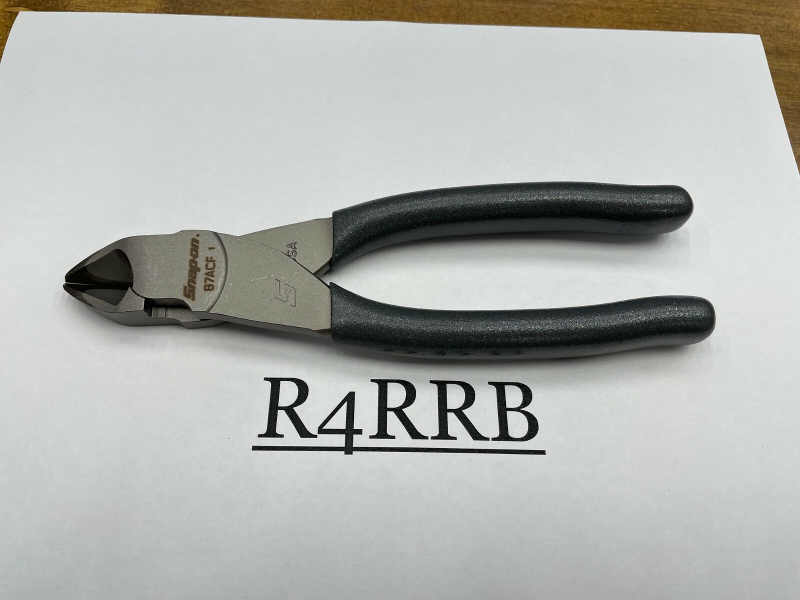 Snap-On Tools USA NEW DARK TITANIUM Vinyl Grip 7″ Diagonal Cutter Pliers 87ACFDT