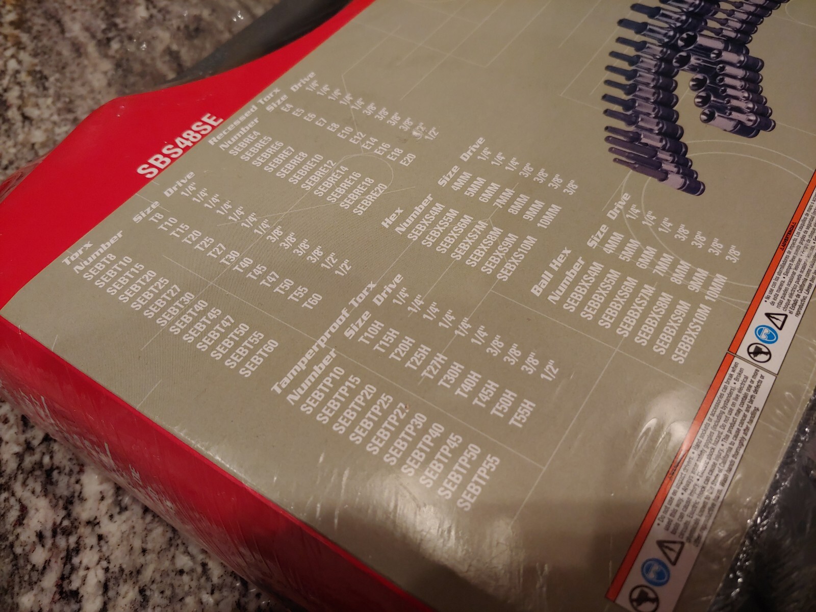 Silver Eagle By Matco Tools 48pc 3/8 Socket Bit Driver Set – SEALED