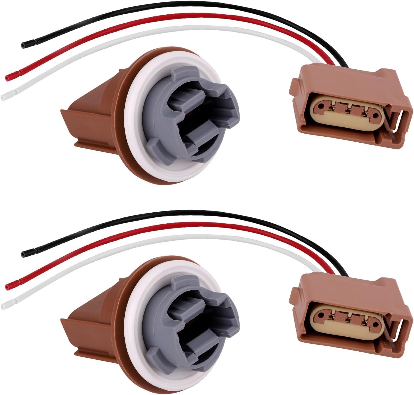2Pcs Turn Signal Socket and Pigtail Connector, Tail Light Lamp Wiring…