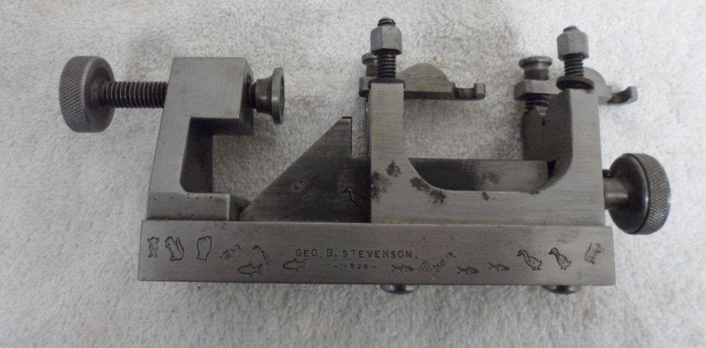 Vintage GEO.B. STEVESON 1926 Mini Lathe & Valve Seat Reaming & Refacing tool kit