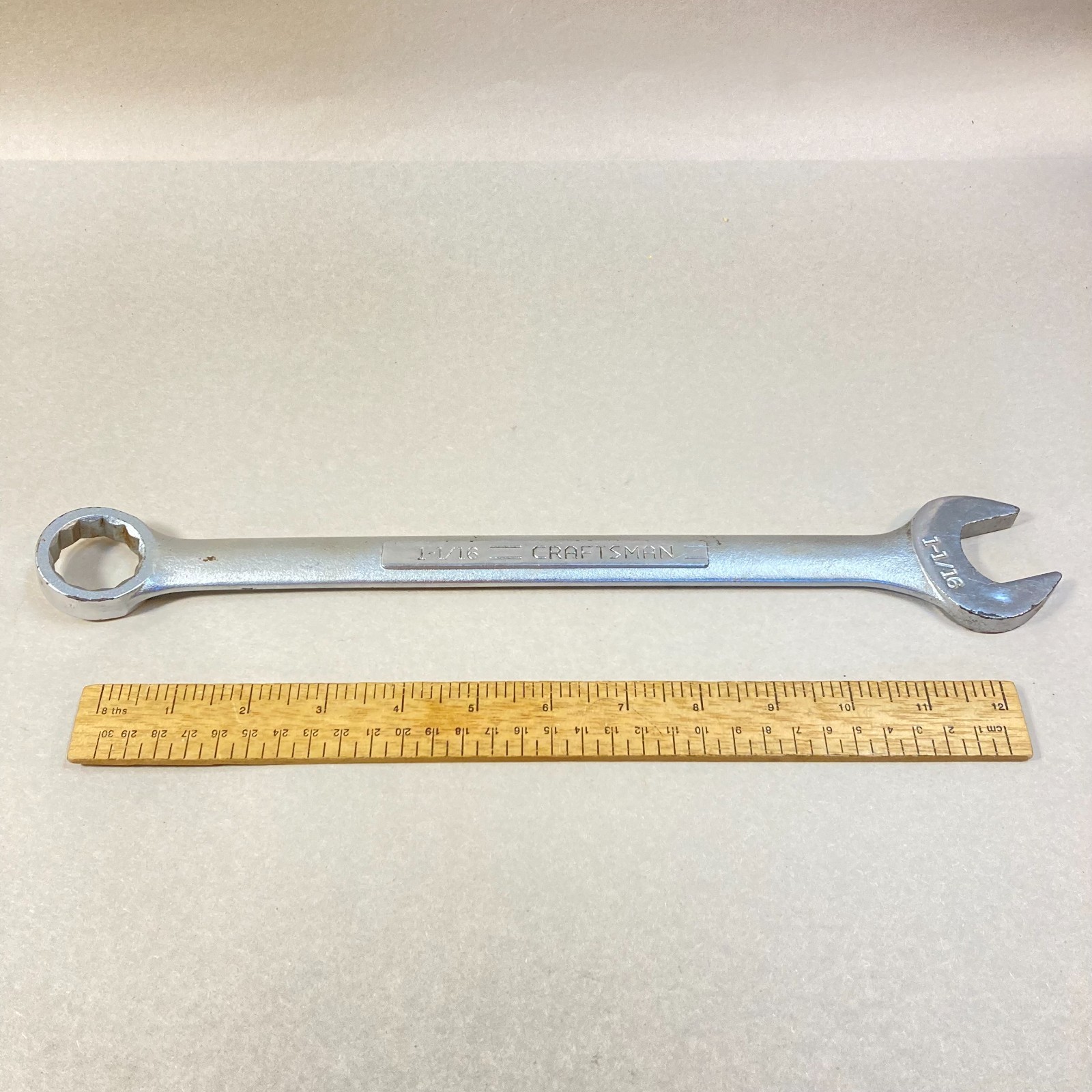 Craftsman 1-1/16″ Wrench Combination SAE 12 Point -V- #44706 USA