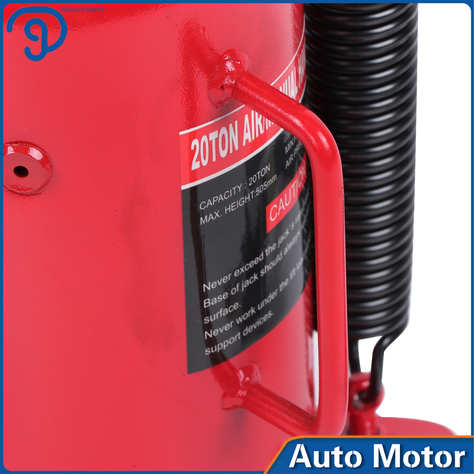 Air Hydraulic Bottle Jack 20 Ton/40,000 Lbs Welded Low Profile Pneumatic