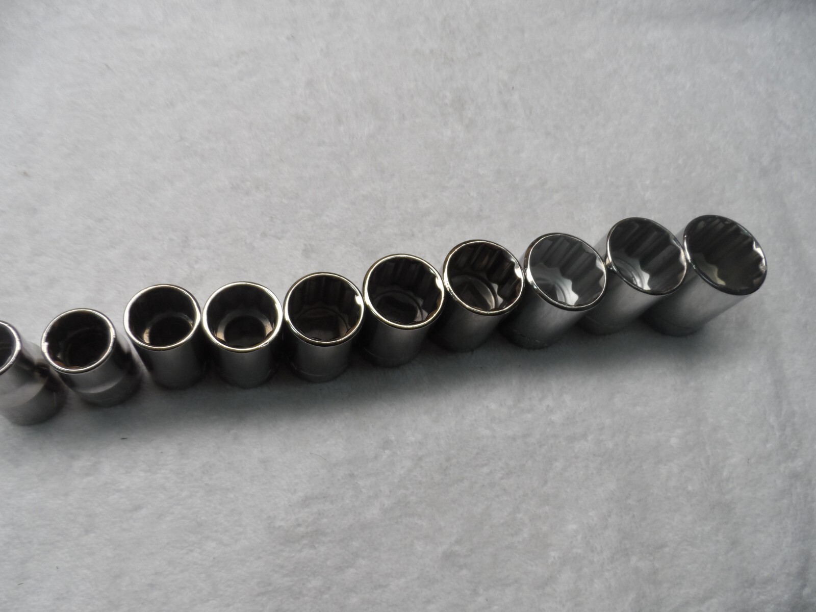 Craftsman 1/2″ Drive SAE Shallow Socket Set NOS USA 12pt 10 pcs (1/2 to 1-1/16″)
