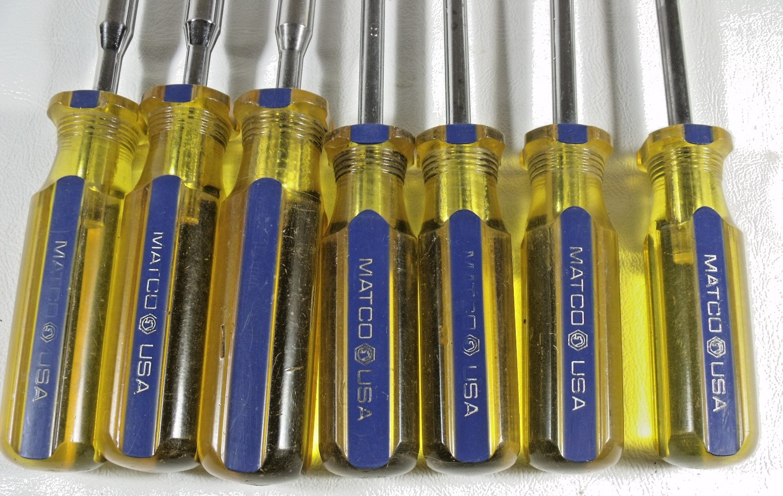 MATCO 7 pc Metric Nut Driver Set 4mm, 5mm, 7mm, 8mm, 10mm, 11mm, 13mm