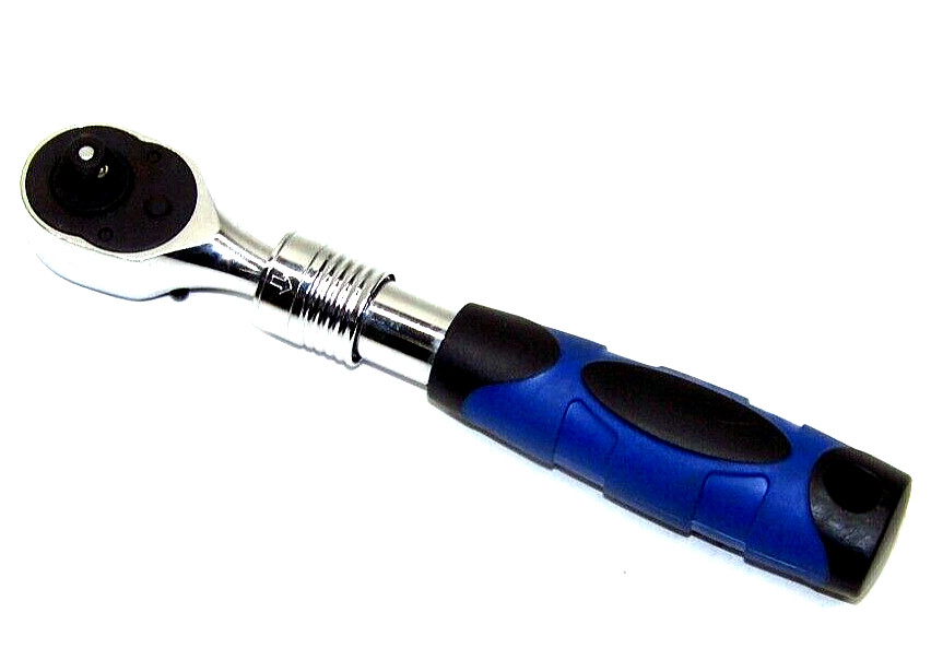 1/4″ DR Extendable Ratchet Wrench Extendable 6″ to 8″ 72 Teeth