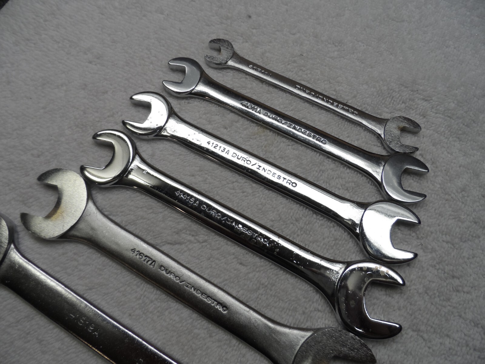 Duro Indestro Metric MM Open End Wrench Set made in USA up to 32mm (10 pcs)