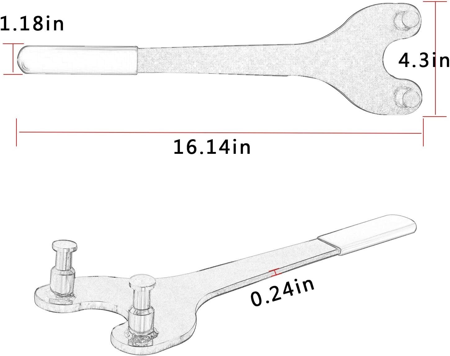 Cam Pulley Holder Tool W89208 Compatible for Nissan/Toyota/OHC/Camry/Maximas/V6